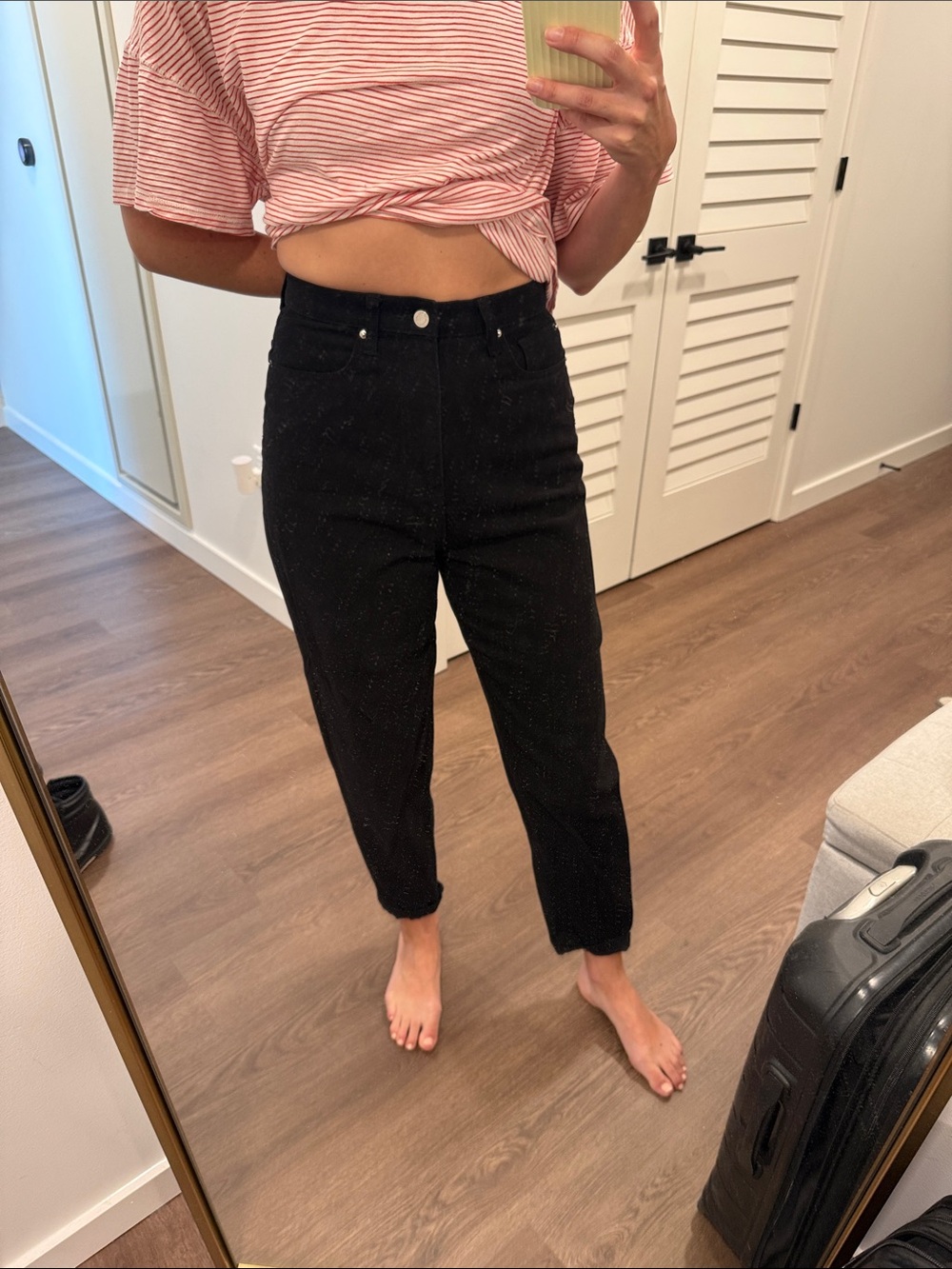 WeWoreWhat High-Rise Black Women’s Jeans